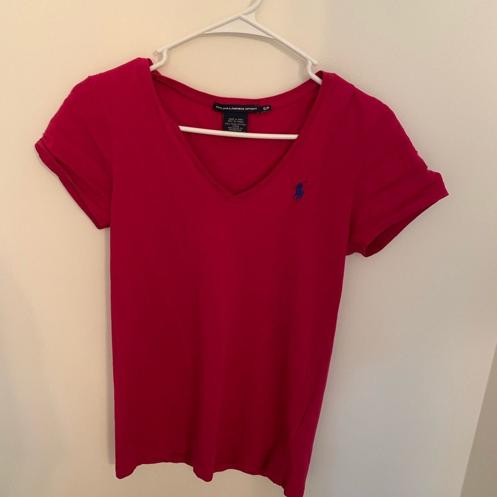 Maroon polo T-shirt